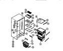 Diagram for 05 - Shelves, Water Tank, 3-door Mullion