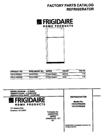 Diagram for FRT21PRGD0