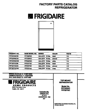 Diagram for FRT22RGCB6