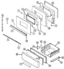 Diagram for 02 - Door/drawer (series 01)