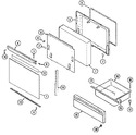 Diagram for 04 - Door/drawer (sra/srw Serial 49)