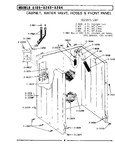 Diagram for 02 - Cabinet, Water Valve, Hoses & Frnt Panel
