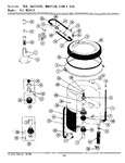 Diagram for 07 - Tub, Agitator, Mounting Stem & Seal