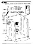Diagram for 05 - Cabinet, Water Valve, Hoses & Frnt Panel