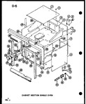Diagram for 01 - Cabinet Section Single Oven