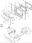 Diagram for 06 - Oven Door & Storage Drawer