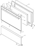 Diagram for 04 - Oven Door And Decorative Panel