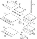 Diagram for 11 - Shelves & Accessories (bisque)