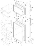 Diagram for 02 - Door Assy, Handles & Shelves