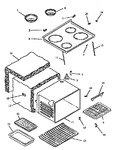 Diagram for 05 - Main Top And Oven Assy