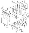 Diagram for 03 - Door/drawer (cre9400ccl/ccw)