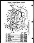 Diagram for 05 - Upper Oven Cabinet Section