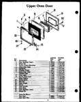 Diagram for 06 - Upper Oven Door