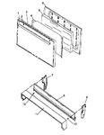 Diagram for 04 - Oven Door And Backguard Assy