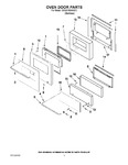 Diagram for 02 - Oven Door Parts
