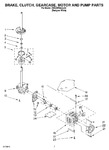 Diagram for 05 - Brake, Clutch, Gearcase, Motor/pump