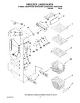 Diagram for 04 - Freezer Liner Parts