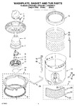 Diagram for 03 - Washplate, Basket And Tub