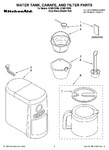 Diagram for 01 - Water Tank, Carafe, And Filter Parts