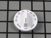 Frigidaire Range / Oven / Stove White Thermostat Knob